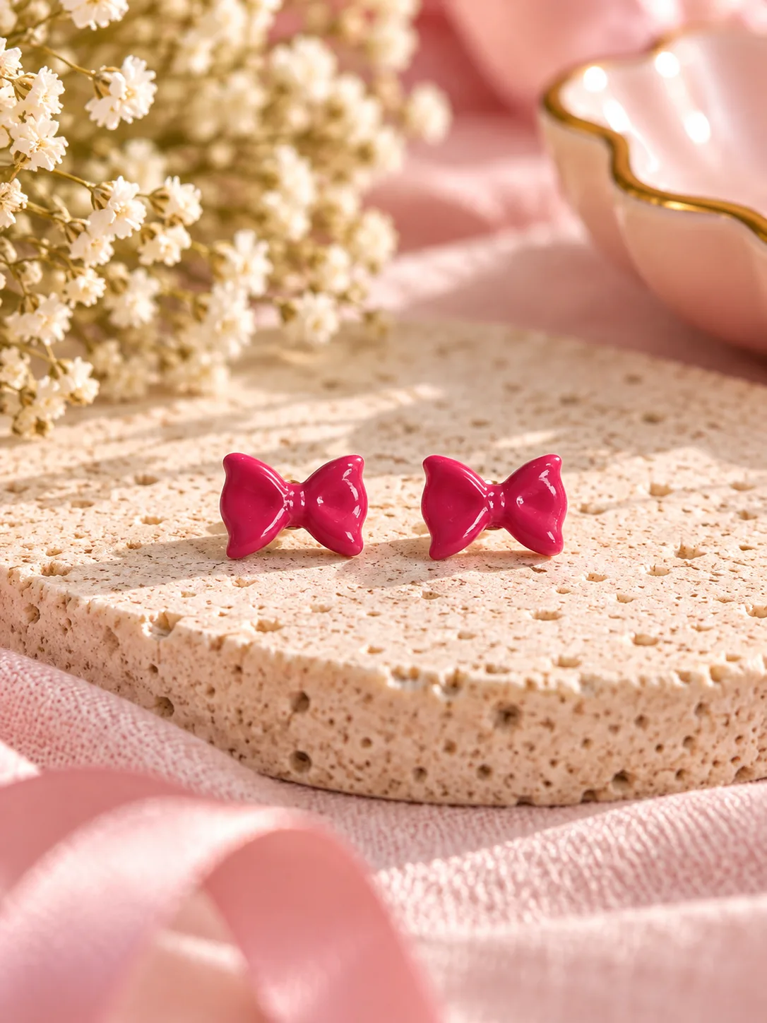 Handmade Cute Mini Bow Ear studs